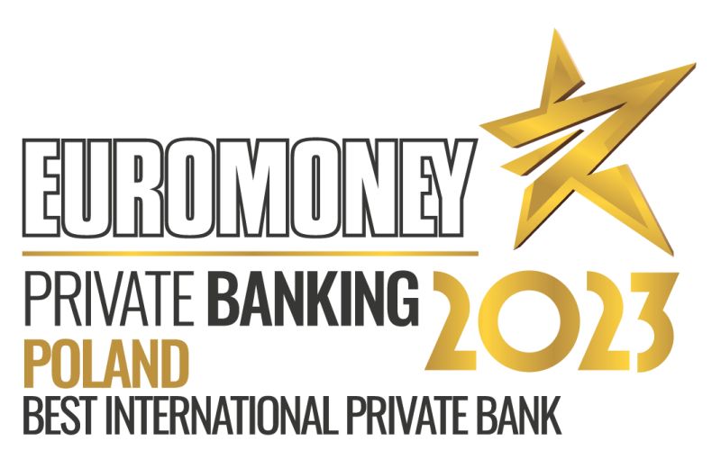 Logotyp <span lang="en"Euromoney Private Banking 2023 Poland Best International Private Bank</span>